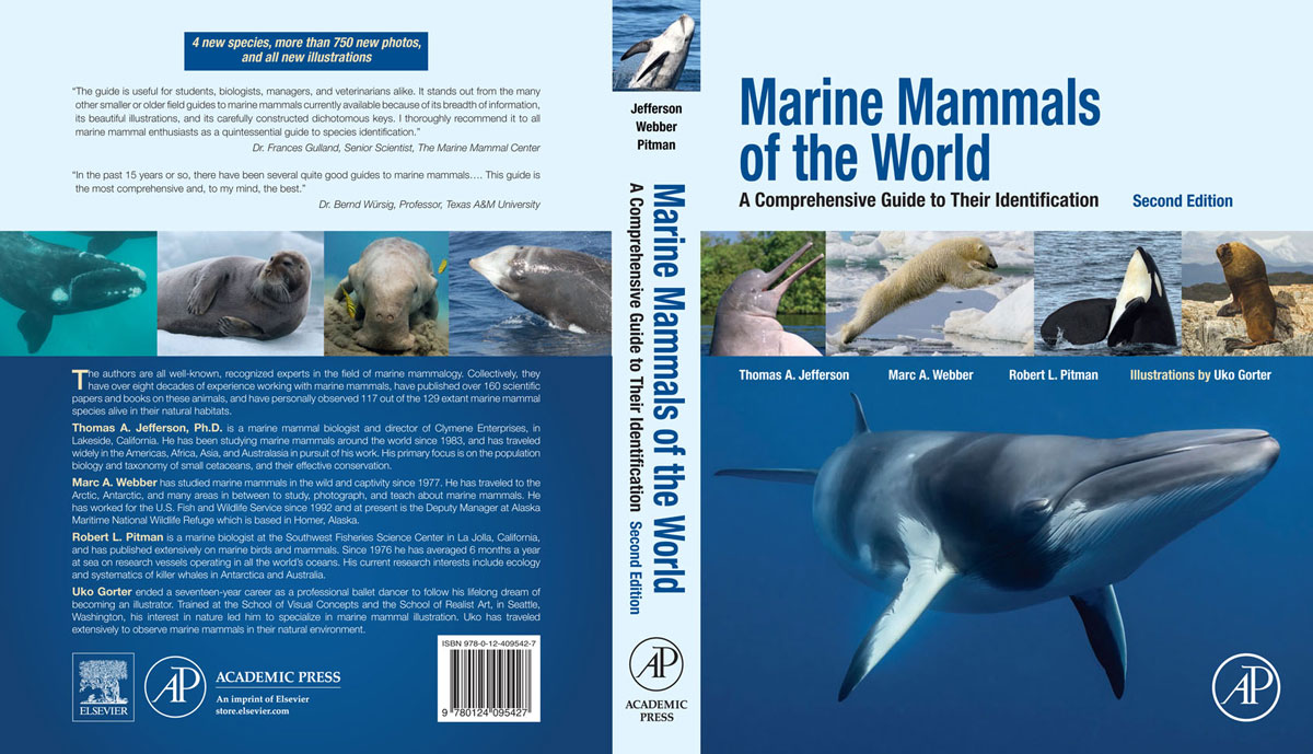 back cover of Marine Mammals of the World, Second Edition, Jefferson et al, 2015